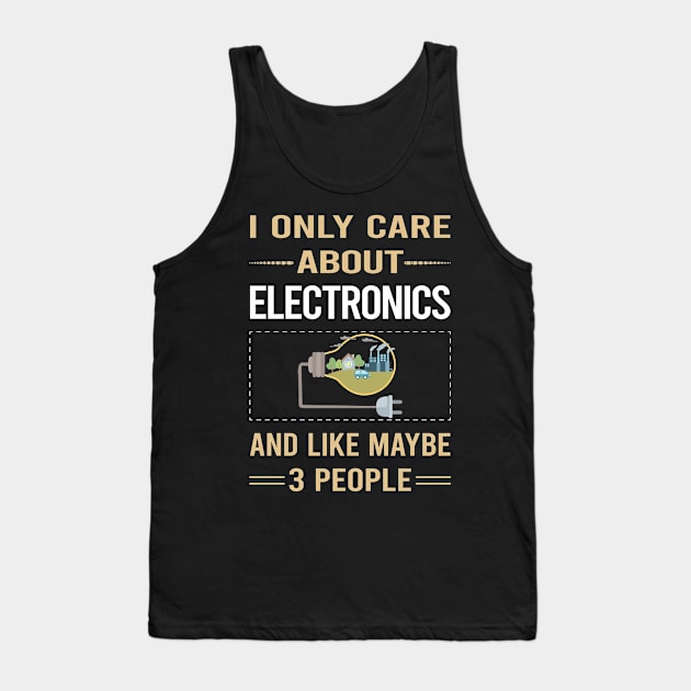 Funny 3 People Electronics Tank Top by symptomovertake